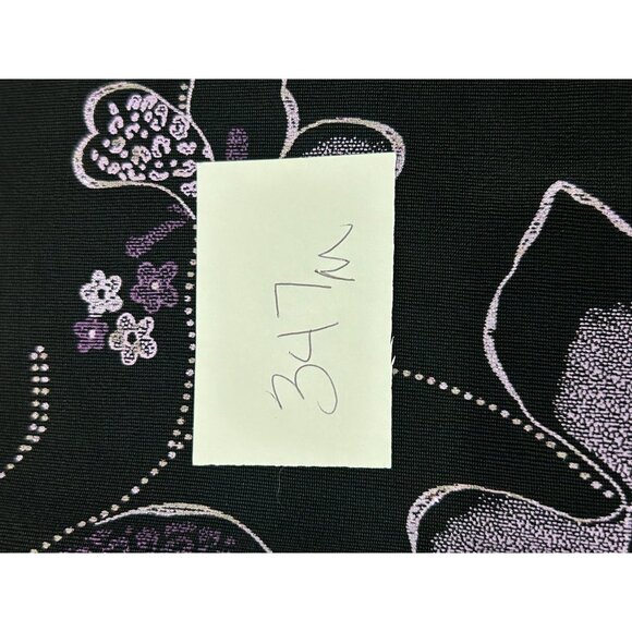 R&M Richards Black Purple Petite Floral Whimsigoth Fairycore Jacket Size 16WP - Picture 7 of 7